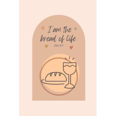 Imagem de Christian Journal For Women, Notebook, Bible Study Journal, Christian Journal, Girls and Women, Jesus, Christian Gift, Boho Style: John 6:35 Boho Notebook