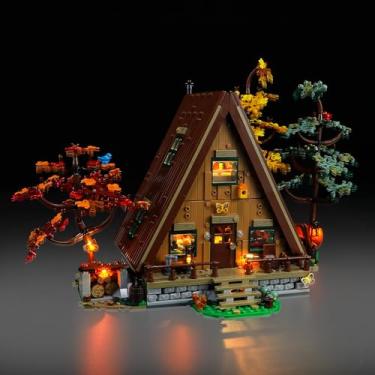 Imagem de Mililier LED Light Kit for Lego A-Frame Cabin 21338 Set, Compatible with Lego 21338 Building Blocks Model(Not Include Blocks Set)