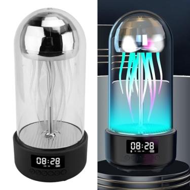 Imagem de Alto-falante Com Lâmpada de água-viva Com Luzes de 7 Cores Som Estéreo Premium, Tecnologia 5.0, Iluminação Ambiente Multifuncional e Alto-falante para Quarto, Festas Divertidas,