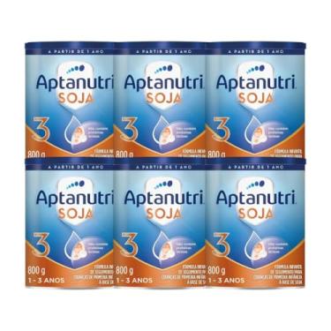 Imagem de Fórmula Infantil Aptanutri Soja 3 800g - Kit 6 latas