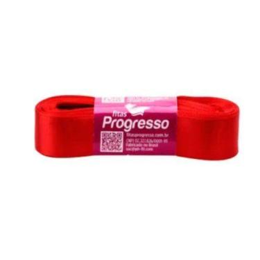 Imagem de Fita de Cetim Progresso 22mm nº5 - 10m Cor 1354 Vermelho Tomate - 01 u