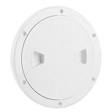Imagem de Tampa de Escotilha de Barco, 6in ABS Deck Plate White Redond Redonda Inspeção de Escotilha Peças Marinhas Com Tampa Separável para Instalação Horizontal e Vertical