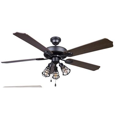 Imagem de Canarm Ventilador de teto CF52OTT5GPH OTTO 132.1 cm, grande, grafite
