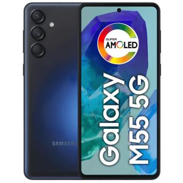 Imagem de Smartphone M55 5G 256GB 8GB RAM Dual SIM Desbloqueado de Fábrica - Sam