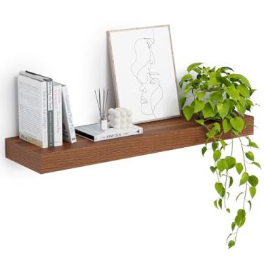 Imagem de Heimlove Prateleiras flutuantes profundas de 30,5 cm, prateleira flutuante longa montada na parede com suportes invisíveis, para decoração de casa, quarto, cozinha, sala de estar, banheiro - 1 pacote,