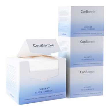 Imagem de Toalhas de rosto, toalha de rosto descartável GG, toalhas faciais biodegradáveis, 25 x 30 cm, toalhas de rosto grandes e macias extra grossas, removedor de maquiagem lenços secos para todos os tipos