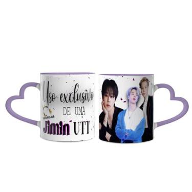 Imagem de Caneca BTS Jimin Utt - Lorraine Canecas, Lilás Coraçao