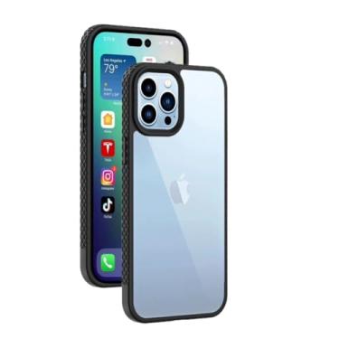 Imagem de Capinha Silk Acrílico Borda Preta/Preto Anti shock iPhone 14 Pro Max