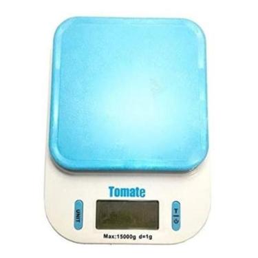 Imagem de Balança De Cozinha Digital Tomate Sf-440 Pesa Até 15Kg Azul - Alinee