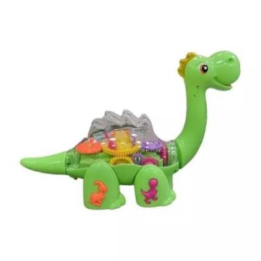 Imagem de Dinossauro Engrenagem Boneco Com Música E Luzes Anda Mexe - Giwish