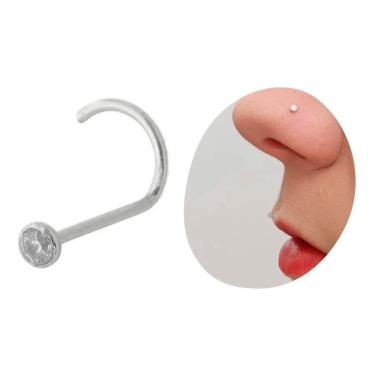 Imagem de Piercing Nariz Nostril Prata 925 Nar10