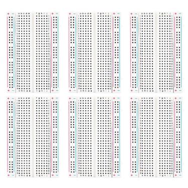 Imagem de Kit de placa de ensaio elegoo 6PCS 400 Point para projeto Arduino