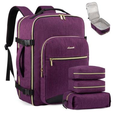 Imagem de Mochila de viagem para laptop LOVEVOOK 40L impermeável de 17 polegadas