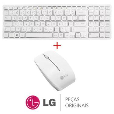 Imagem de KIT Teclado + Mouse sem Fio V320KB Branco All In One e Notebook LG
