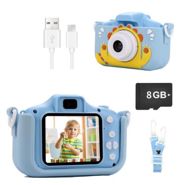 Imagem de Câmera de vídeo digital infantil WAV2Hertz 8MP 1080P com cartão sd
