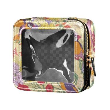 Imagem de Fitrendlovey Bolsa organizadora espaçosa de couro PU com claraboia e zíper para cosméticos em movimento, T13, one size