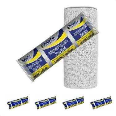 Imagem de Kit com 5 Ataduras Gessadas 10cm x 3metros Para Gessoterapia - PolarFi