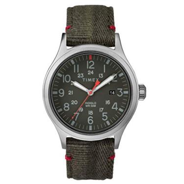 Imagem de Timex Relógio masculino analógico clássico de quartzo com pulseira de nylon TW2R60900, Movimento de quartzo
