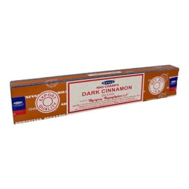 Imagem de Incenso Canela Massala Satya Dark Cinnamon  Caixa c/ 12 Var - Lua Míst