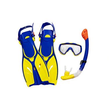 Imagem de Swimline Conjunto de snorkel Thermotech com óculos de barbatanas, snorkel e mochila (tamanho 1-4)