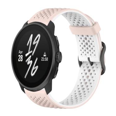 Imagem de Gheper Pulseira de substituição compatível com Suunto Race/Race S/Vertical/9 Peak Pro/9 Peak/5 Peak, acessório para smartwatch, de silicone macio, respirável, 22 mm