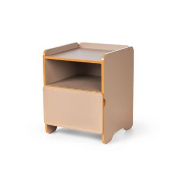 Imagem de Mesa De Cabeceira 1 Gaveta Com Nicho Cindy - Marrom