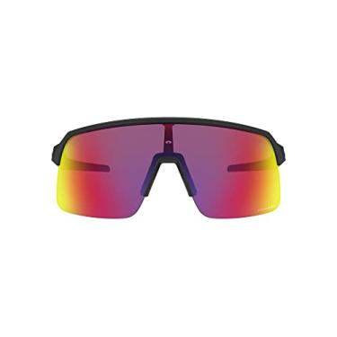 Imagem de Óculos de sol Oakley masculinos OO9463A Sutro Lite Low Bridge Fit retangulares, preto fosco/Prizm Road, 39 mm