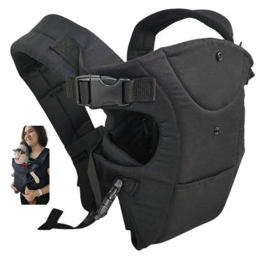 Imagem de Canguru Carregador Bebe Criança Alça Ajustavel Bolso Viagem Passeio Seguro Resistente Macio Confortavel