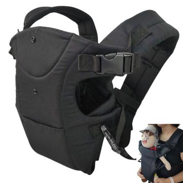 Imagem de Canguru Carregador Bebe Criança Seguro Passeio Viagem Sentado  Bolso Alça Ajustavel Pratico Resistente Macio Confortavel