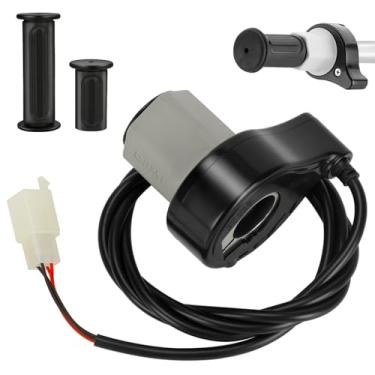 Imagem de EOPOAYI Kit de substituição do acelerador de 24 V para Razor E200 E300 Scooter elétrica MX350 Dirt Rocket Pocket Mod, kit de atualização do acelerador de torção de 4 fios E300 com cabo de guidão