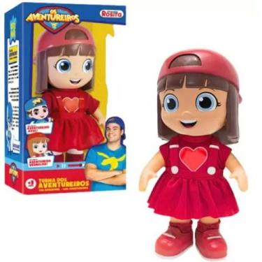 Imagem de Boneca Aventureira Vermelha Luccas Neto Rosita, Vermelho, Luccas Neto