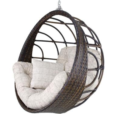 Imagem de Balanço Ninho Suspenso Hungria Pedra Ferro E Fundo Palha