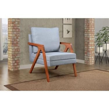 Imagem de Kit 2 Poltronas Decorativas Mona Cinza Claro