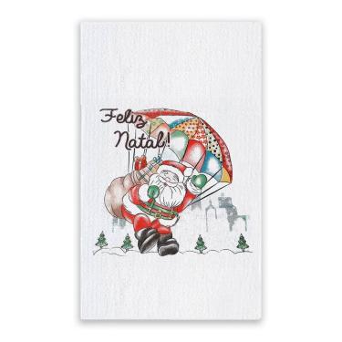 Imagem de Pano De Prato Natal Gigante Algodão 75cm X 52cm