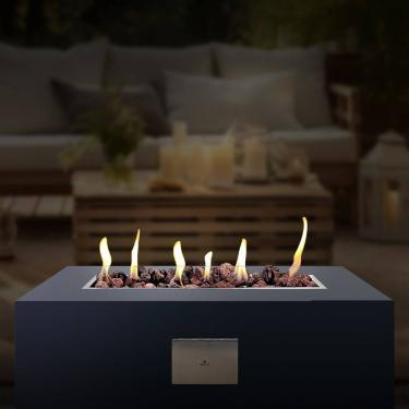 Imagem de Lareira A Gás Fire Pit De Jardim Afrodite 120cm Cinza