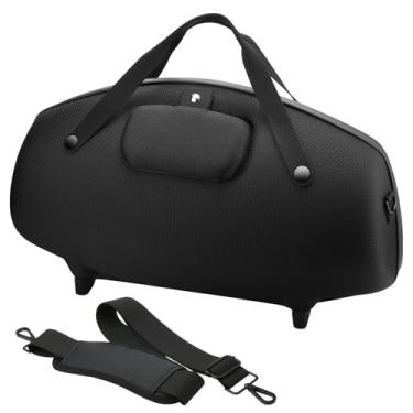 Imagem de TXEsign Capa Para Jbl Boombox 3/Boombox 2/Boombox Caixa De Som Portátil, Substituição Rígida Transporte Em Viagem Com Alça Ombro (Preto, Um Bolso Rede E Externo)