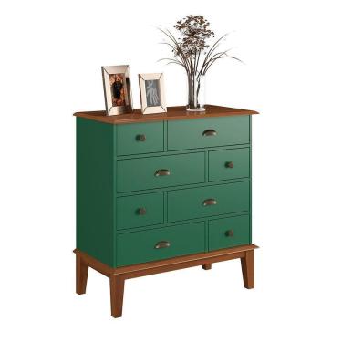 Imagem de Cômoda 8 Gavetas Verde