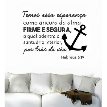 Imagem de Adesivo De Parede Hebreus 6:19 - Lojinha Da Luc Adesivos