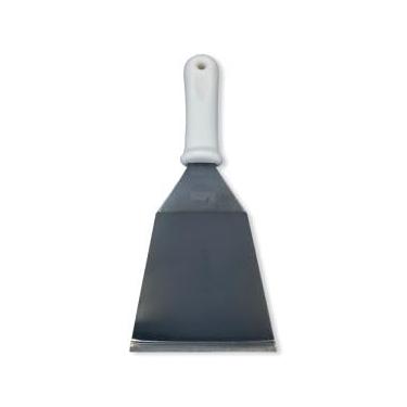 Imagem de Espátula Curva Premium em Aço Inox, 27cm, para Lanches e Pizzas