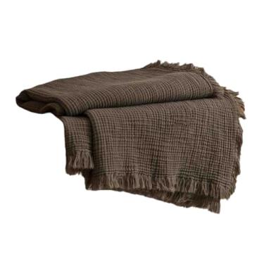 Imagem de JUSHZ Cobertores e mantas fofas femininas masculinas para cama adulto casal longo solteiro para sofá inverno algodão fio de 4 camadas multiuso lazer (verde, 130 x 170 cm)