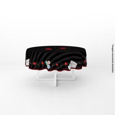 Imagem de Toalha de Mesa Redonda Poker - PRESENTE-BRINDE