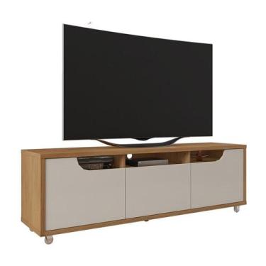 Imagem de Rack Jersey 160 para TV 60 Pol Sala 1 Gaveta e 2 Portas - Casa D, Cedr