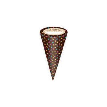 Imagem de 50 Embalagem Para Cone Trufado Com Etiqueta - AAZ, Confeitos Marrom
