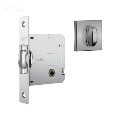Imagem de Fechadura Stam 1025 Trinco Rolete WC RQ Cromo Escovado