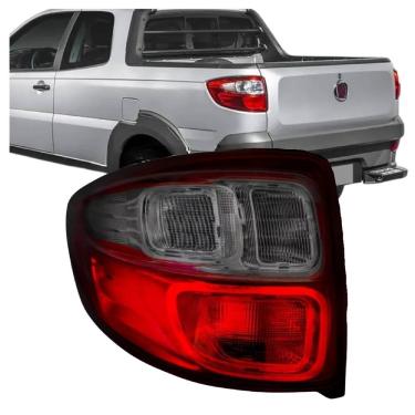 Imagem de Lanterna Esquerda Traseira para Fiat Strada 2014 A 2019 Fumê