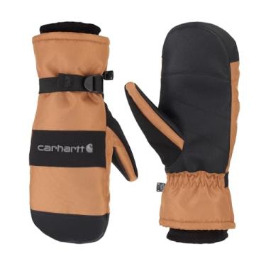 Imagem de Carhartt Luva masculina de malha isolada à prova d'água, Marrom/preto, G