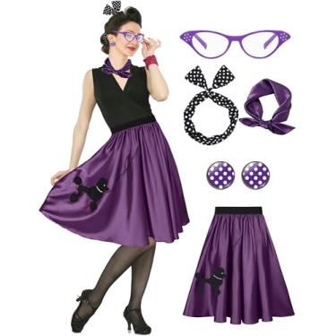 Imagem de CICOCI Sock Hop Fantasia Grease 1950S Poodle Saias para Mulheres 50 Fantasias Acessórios Fantasias de Halloween