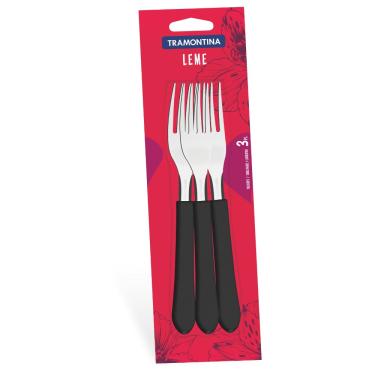 Imagem de Conjunto de Garfos de Mesa Leme com Lâminas em Aço Inox 3 Peças Tramontina