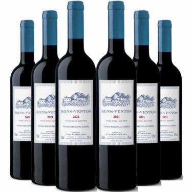 Imagem de Kit 6 Garrafas Vinho Tinto Bons Ventos 750ml
