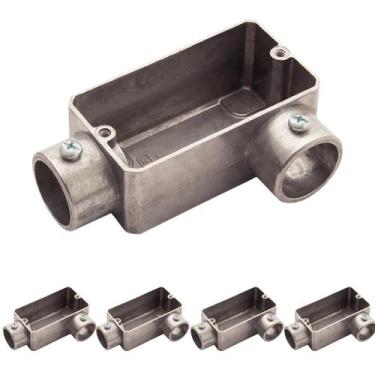 Imagem de 5 Condulete Alumínio LL 3/4 Sieg S/placa S/rosca